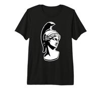 Atena Dea Greca Blackwork Maglietta Premium