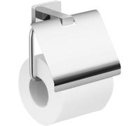 Atena porta rotolo carta igienica bagno con coperchio cromato Gedy 0000442513002