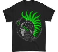 Atena Warrior Con Un Serpente Mitologia Greca Uomo T-Shirt 100% Cotone