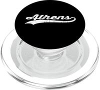Atene Georgia Vintage Cursive US Nome Città Retro Sport PopSockets PopGrip per MagSafe
