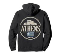 Atene Grecia Appassionato di Viaggi in Città Felpa con Cappuccio