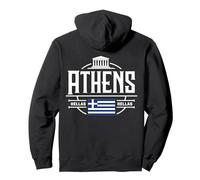 Atene Grecia Appassionato di Viaggi in Città Felpa con Cappuccio