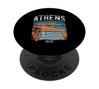Atene Grecia Appassionato di viaggi in città PopSockets PopGrip Adesivo