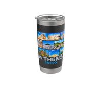 Atene Grecia - Grecia Souvenir - Atene Bicchiere termico in acciaio inox doppia parete