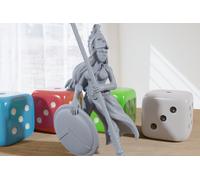 Atenea - 3D Stampato Minifigure - Proxy Minis per Dnd ,Baldurs Gate,Piano Tavolo