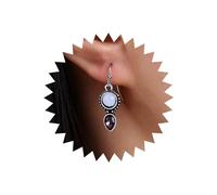 Atentuyi Orecchini A Goccia In Cristallo Boho Orecchini A Goccia In Argento Viola Cz Orecchini A Goccia Piccoli Orecchini In Pietra Di Luna Piccoli Strass Orecchini Ad Amo Orecchini Vintage
