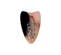 Atentuyi Orecchini Punk A Goccia Lunghi Orecchini D'argento Orecchini Lineari A Spirale Orecchini A Filo Infinito Orecchino A Forma Di Foglia Vuota Orecchini Dichiarazione Orecchini Donne E Ragazze