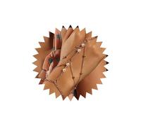 Atentuyi Perla Mano Catena Oro Perline Dito Anello Bracciale Stratificato Nappe Metallo Catena Retrò Schiavo Bracciali Boho Gioielli Per Donne E Ragazze