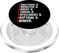 Ateo Ateismo Religione Scienza Agnostico Scettico Credere PopSockets PopGrip per MagSafe