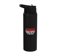 Ateo perché gli amici immaginari sono per 4 Anni Stainless Steel Insulated Water Bottle