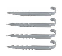 Aterrolli in acciaio - Set di 4 per | da campeggio in metallo | Fisso FASTORIO DI TRAMPOLINA | Ancoraggio del trampolino laterale | Fissare gli Ancoraggi per lo Swing |