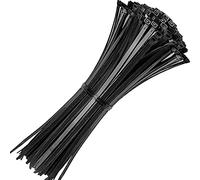 ATETEO Fascette fermacavi, 400 mm x 5,2 mm, confezione da 100 fascette in nylon di alta qualità, multiuso in plastica, meccanismo autobloccante, per casa, giardino, ufficio e fai da te