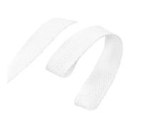 ATEUXOL Fettuccia Cotone 3 Metri 20-50mm 1.3mm Nastri di Cotone Spessi Borse Cinghia for Indumento Nastri di Tela Nastri Decorazione Nastro for Cucire(White,50mm)