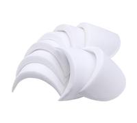 ATEUXOL Spalline da Cucire in Spugna 8 Paia di Imbottiture morbide for Le Spalle, in Schiuma for la crittografia, for Blazer, Magliette, Vestiti, Accessori da Cucito(White 18mm Big)