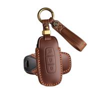 ATFIGII Custodia Chiave compatibile con Nissan XTrail Quasqai J12 E-Power 2022-2025 Guscio per la chiave Pelle 3 Tasti A Marrone