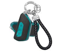 ATFIGII Custodia per chiave compatibile con VW Golf 8 ID.3 ID.4 per Seat Leon per Cupra Formentor per Skoda Octavia Kodiaq, custodia protettiva in TPU con portachiavi a 3 pulsanti, verde