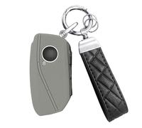 ATFIGII - Custodia protettiva in silicone per chiave elettronica BMW serie IX X1 X5 50e X6 Xdrive40i X7 2025 2024 2023 7 serie i7 XM, colore grigio