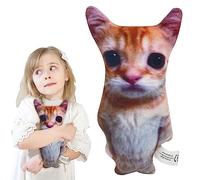 Atfoton Peluche Gatto El Gato,Simpatico Cartone Animato stimolante Bambola Gattino Gatti - Bambola dei Gattini dei Cartoni Animati, Bambola Regalo farcita, Cuscino per Dormire