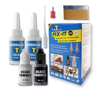 ATG® 2 Colla bicomponente ultra resistente - Effetto saldatura liquida per metallo, vetro, legno e plastica - 2x polvere rinforzante per riparazioni toste