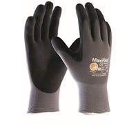 ATG 34-874 MaxiFlex Ultimate - Guanti di montaggio, 5 paia, colore: grigio/nero 10