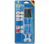 ATG® Colla epossidica bicomponente trasparente 25 ml - Resina epossidica trasparente extra forte, adesivo bicomponente universale - Colla per plastica, metallo, vetro e porcellana