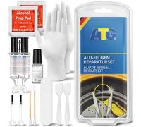 ATG Kit Riparazione Cerchi in Lega Argento - Ripara Graffi e Danni