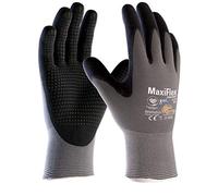 ATG MaxiFlex Endurance 42-844/07 - Guanti con tecnologia AD-APT, fascia in maglia, palmo rivestito, 1,0 mm, lunghezza 23 cm, colore nero/grigio, taglia 07