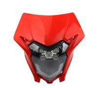ATGCBCAUF Fari Anteriori per Moto per CRF 150 230 250 300 450 Faro Anteriore A LED per Moto Faro Anteriore Universale Faro Anteriore Universale per Motocross E Cross Faro Anteriore Moto(Red)