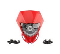 ATGCBCAUF Fari Anteriori per Moto per Y&amaha WR YZ 250 450 Faro Anteriore A LED per Moto Cupolino Faro Faro Anteriore per Moto Faro Anteriore Moto(Red)
