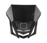 ATGCBCAUF Fari Anteriori per Moto per Y&amaha WR450F YZ250F XT250X XT600 TTR250 Faro Anteriore A LED 12V per Moto Carenatura Faro da Motocross Faro Anteriore Moto(Fibra di Carbonio)