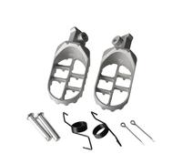 ATGCBCAUF Moto CNC Poggiapiedi Pedali Staffa per CRF70F 2004 2005 2006 2007 2008 2009 (Argento)