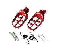ATGCBCAUF Moto CNC Poggiapiedi Pedali Staffa per CRF70F 2004 2005 2006 2007 2008 2009 (Red)
