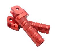 ATGCBCAUF per Kawasaki Z125 PRO Z250/SL Z300 400 800 650 900RS/Cafe Ninja 650 250 300 400R ZRX1200 ZZR1400 Moto Pedale CNC Piedi Pioli (Red)