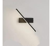 ATGQBCF Bedroom Lamp Per La Camera Da Letto Il Soggiorno E Linea Di Lampade Parete Per Interni Lampada Moderna Ruotabile Specchio Bagno Wall Light/Wall Lamp(Black-30cm,Cool White)