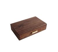 ATGQBCF Scatola Porta Gioie Cassetto Portaoggetti In Legno Massello Stile Scatola Per Organizzare Il Disordine Da Ufficio In Noce Nera Portagioie Da Viaggio(Type-B)