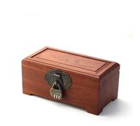 ATGQBCF Scatola Porta Gioie Grandi Gioielli Vintage In Legno Pero Occhiali Tavolo In Ornamenti Scatola Portaoggetti Cosmetici Vari Regalo All'ingrosso Portagioie Da Viaggio(C)