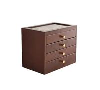 ATGQBCF Scatola Porta Gioie Portagioie Legno Grande Capacità Semplice E Moderno Con Cassettiera Multistrato Regali Gioielli Antiossidazione Portagioie Da Viaggio(4)