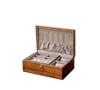ATGQBCF Scatola Porta Gioie Portagioie Legno Massello Con Serratura A Doppio Strato Regalo Tavolo Anello Orecchino Collana Scatola Artigianale Casa Portagioie Da Viaggio