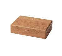 ATGQBCF Scatola Porta Gioie Scatola Portaoggetti Gioielli Legno Massello Orecchini Organizer Imballaggio Regalo Confezione Bracciale Portagioie Da Viaggio(B)