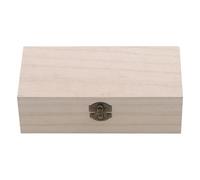 ATGQBCF Scatola Porta Gioie Scatola Portaoggetti Legno Retrò Semplice Con Coperchio Incernierate Multifunzione Confezione Regalo Portagioielli Articoli Portagioie Da Viaggio(A)