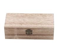 ATGQBCF Scatola Porta Gioie Scatola Portaoggetti Legno Retrò Semplice Con Coperchio Incernierate Multifunzione Confezione Regalo Portagioielli Articoli Portagioie Da Viaggio(B)