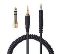 ATH-M70x Cavo audio a spirale di ricambio 3,5 mm/6,35 mm a 2,5 mm maschio AUX Prolunga compatibile con Audio Technica ATH-M50x ATH-M40x ATH-M60X Cuffie