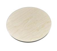 AtHaus® Disco in Compensato | Ø 500 mm | Spessore 12 mm | 1 Pezzo | Taglio Circolare Perfetto per Laser | Pannello in Legno Grezzo | Sagoma Intagliata
