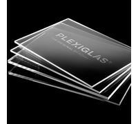 AtHaus® Lastra in vetro acrilico trasparente 2-12 mm - taglio su misura - pannello plastico rigido chiaro - dimensioni personalizzabili (6 mm, 600 x 200 mm)
