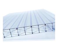 AtHaus® Lastre alveolari in policarbonato - 200 dimensioni disponibili | 875 x 585 - Spessore 10 mm | Trasparenti, resistenti ai raggi UV | Lastre a doppia parete infrangibili per serre