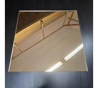 AtHaus Specchio acrilico da 3 mm, specchio infrangibile, in plastica, dimensioni e tagli a piacimento, colore: oro, dimensioni: 80 x 60 cm