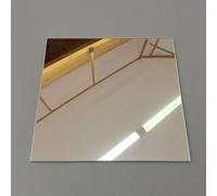 AtHaus® Specchio in Acrilico 3 mm infrangibile | Taglio su misura | Pannello decorativo leggero e moderno senza cornice | Piastrella a specchio per pareti | Colore: Argento | 180x40 cm