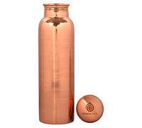 Athavik Crafts - Borraccia ayurvedica in rame puro al 100%, 1000 ml, design antico con giunto a prova di perdite per benefici per la salute, perfetta per palestra, yoga, casa e viaggio