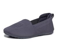 ATHCO Angel - Scarpe da corsa comode da donna, in memory foam, antiscivolo, leggere, per un uso quotidiano, extra morbide, grigio, 5 UK