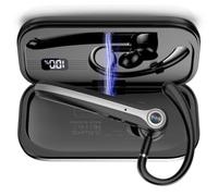 Atheewon Auricolare Bluetooth Singolo con CVC8.0 e ENC Doppio Microfono V5.4 Auricolari Bluetooth con 25 Ore Di conversazione, 180 Ore di Standby, Cuffie con Gancio Girevole per Guida/Lavoro/Ufficio
